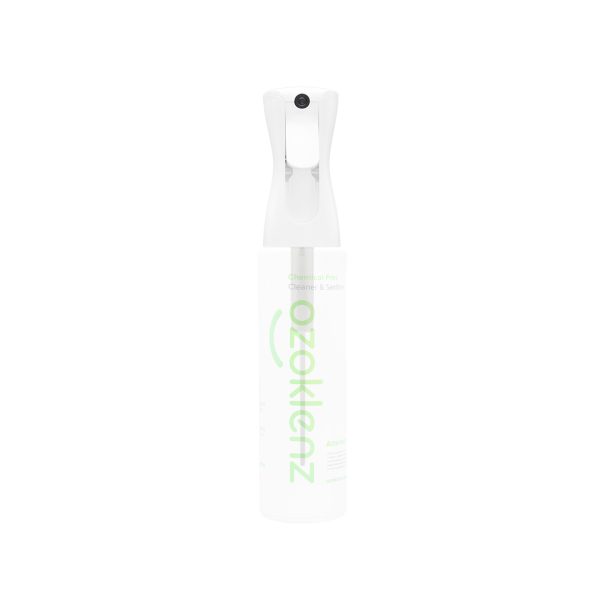 Spray Bottle Trigger Photo of an ozoklenz spray bottle trigger for planet friendly ozone cleaning