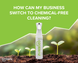 How can my business switch to chemical-free cleaning?